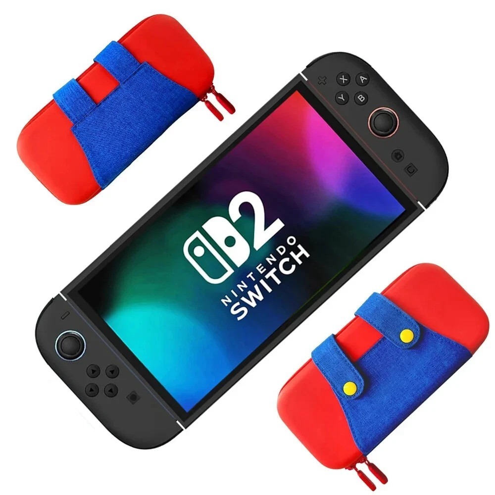 Super Mario Portable Console & Game Carrying Case For Nintendo Switch & Switch 2